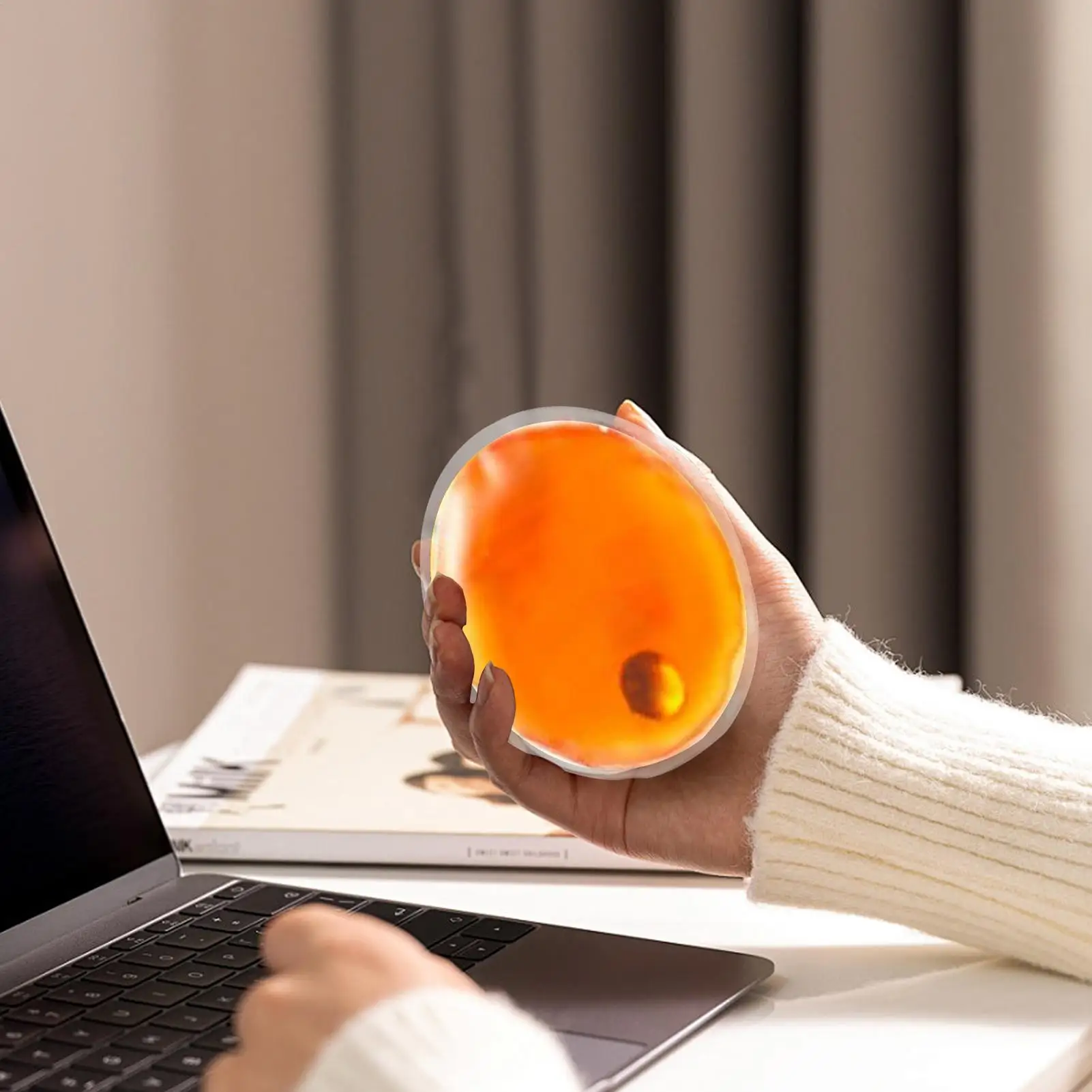 Reusable Winter Round And SquareSnaps Hand Warmers Boil PVC Heating Pack Small Gel Pouch Long-lasting Warmth Heat Warming Tool