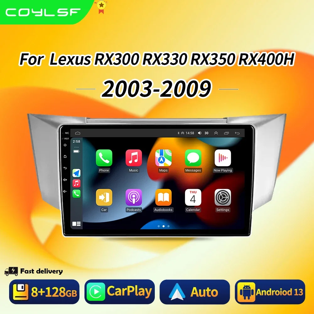 

For Lexus RX300 RX330 RX350 RX400H 2003-2014 Android Car Radio Carplay Multimedia Player GPS Navigation Touch Screen Auto Stereo