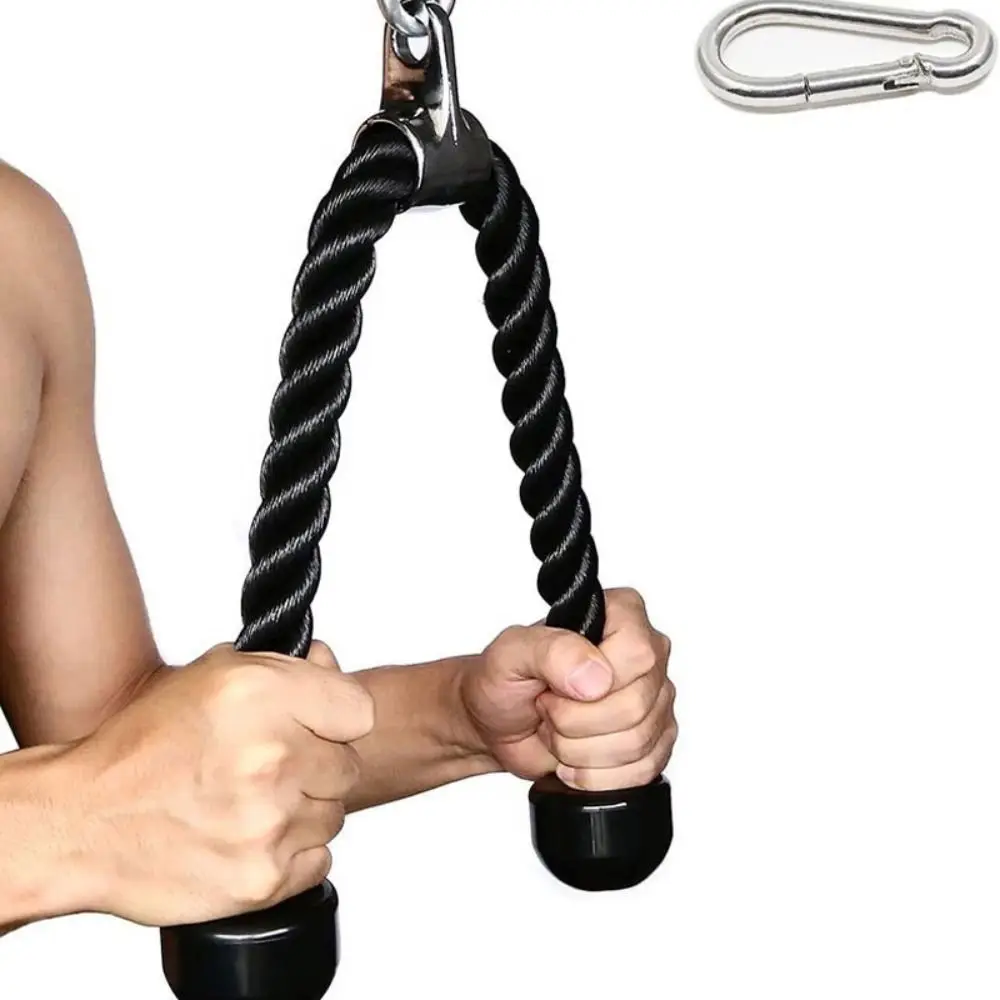 Nylon Construction Cable Machine Attachment Set Durable Detachable Gym Exercise Handles Heavy-Duty Lat Pulldown Gear