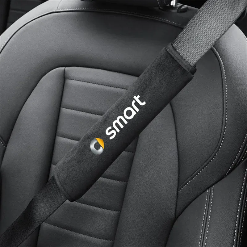 

2Pcs Car Safety Belt Shoulder Cover Pad Plush Seat Belt Shoulder for Smart EQ Fortwo Forfour 453 451 Auto Interior Accessories