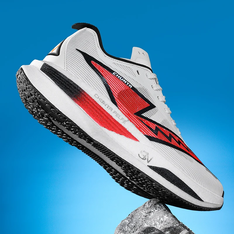 Marathon-Laufschuhe für Herren, Carbon-Platte, Spezial-Sportschuhe, atmungsaktiv, leicht, bequeme Damen-Sneaker für sportliche Freizeitaktivitäten. – Detail 5