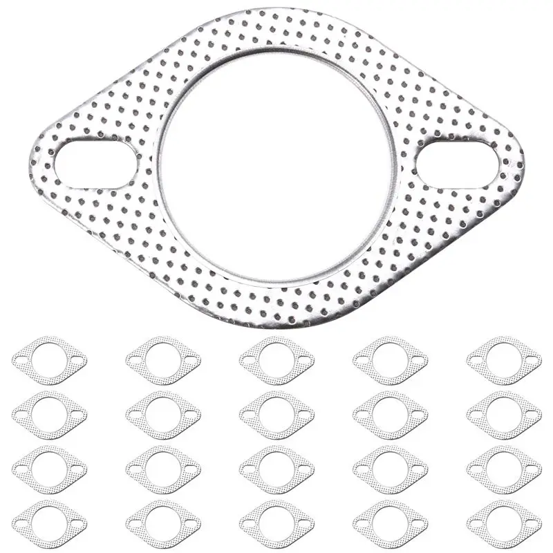 HRBAJ-2.5 Inch ID High-Temp 2 Bolt Flange Gasket Kit -20 PCS For 12Mm Or 1/2Inch Bolt Hardware, Model 120-06310-0002