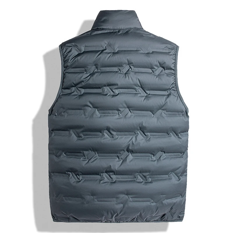 Winter Men Sleeveless Vest Jackets Warm Waterproof Ultralight Puffer Vest Men Casual Windproof Thicken Waistcoat Brand Vest Male