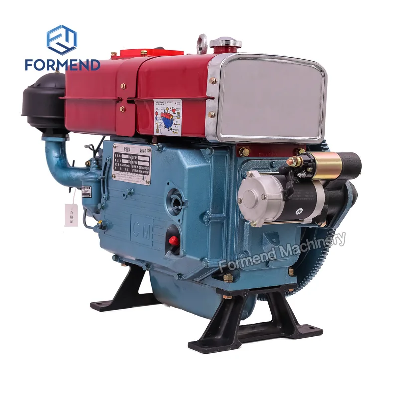 

25HP 28HP Horizontal Type Diesel Engine, Single Cylinder 4-stroke Diesel Engine with Electric Starter