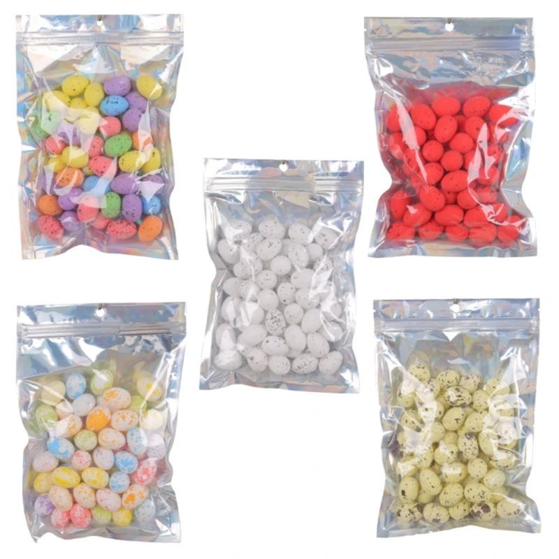 50 Piece Pack of Mini Easter Decorations Eggs Colorful Dots Mini Foam Eggs for Festival Celebration Supplies