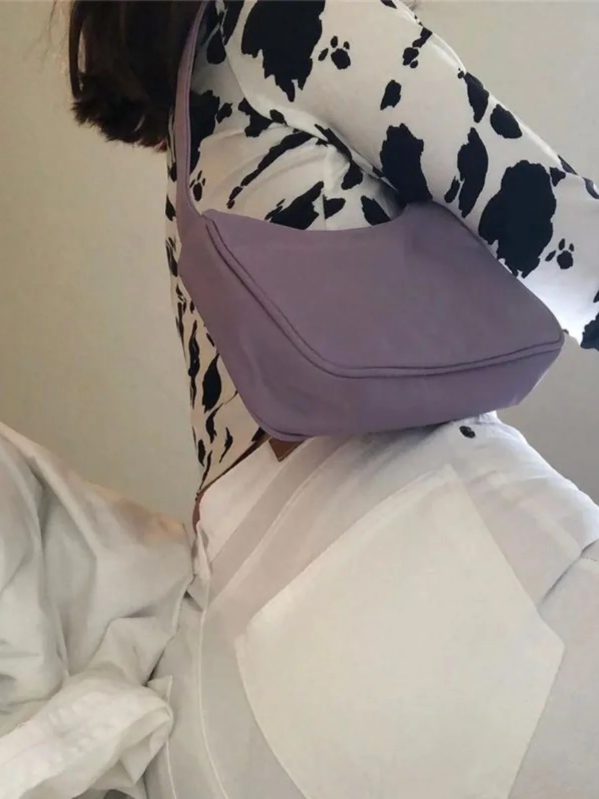 เสื้อครอปพิมพ์ลายวัวสำหรับผู้หญิงรุ่นใหม่ สไตล์สตรีท ทรงเข้ารูป เหมาะสำหรับฤดูร้อน