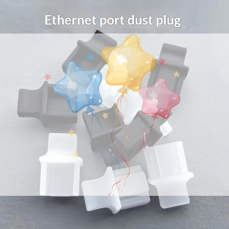 10/30Pc RJ45 Port Anti Dust Cover Dustplugs Soft Silicone Protector for Ethernet Switch Router Network Interface  Dustproof C