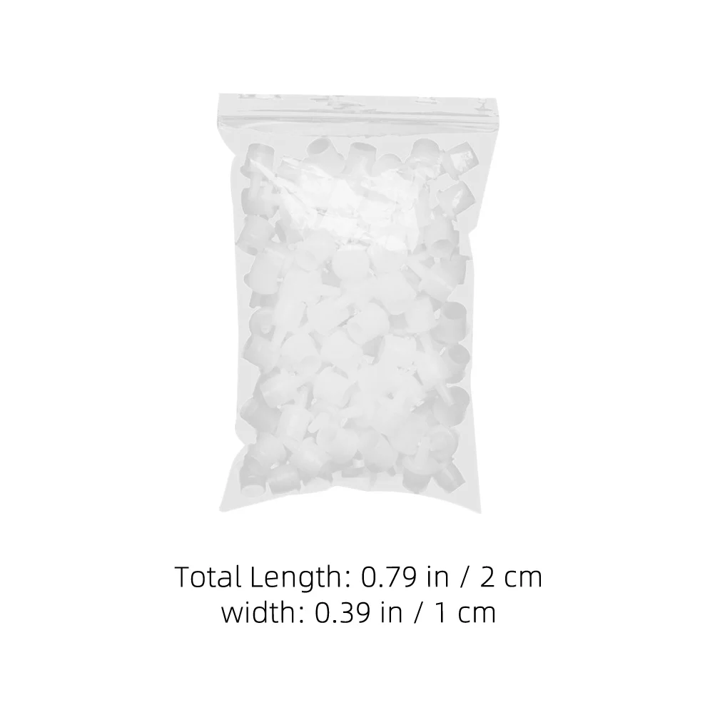 200 قطعة رمش زجاجة صمغ التوصيل استبدال العالمي لاش الغراء فوهة قبعات لاش تمديد أدوات مكافحة انسداد صالون استخدام #6