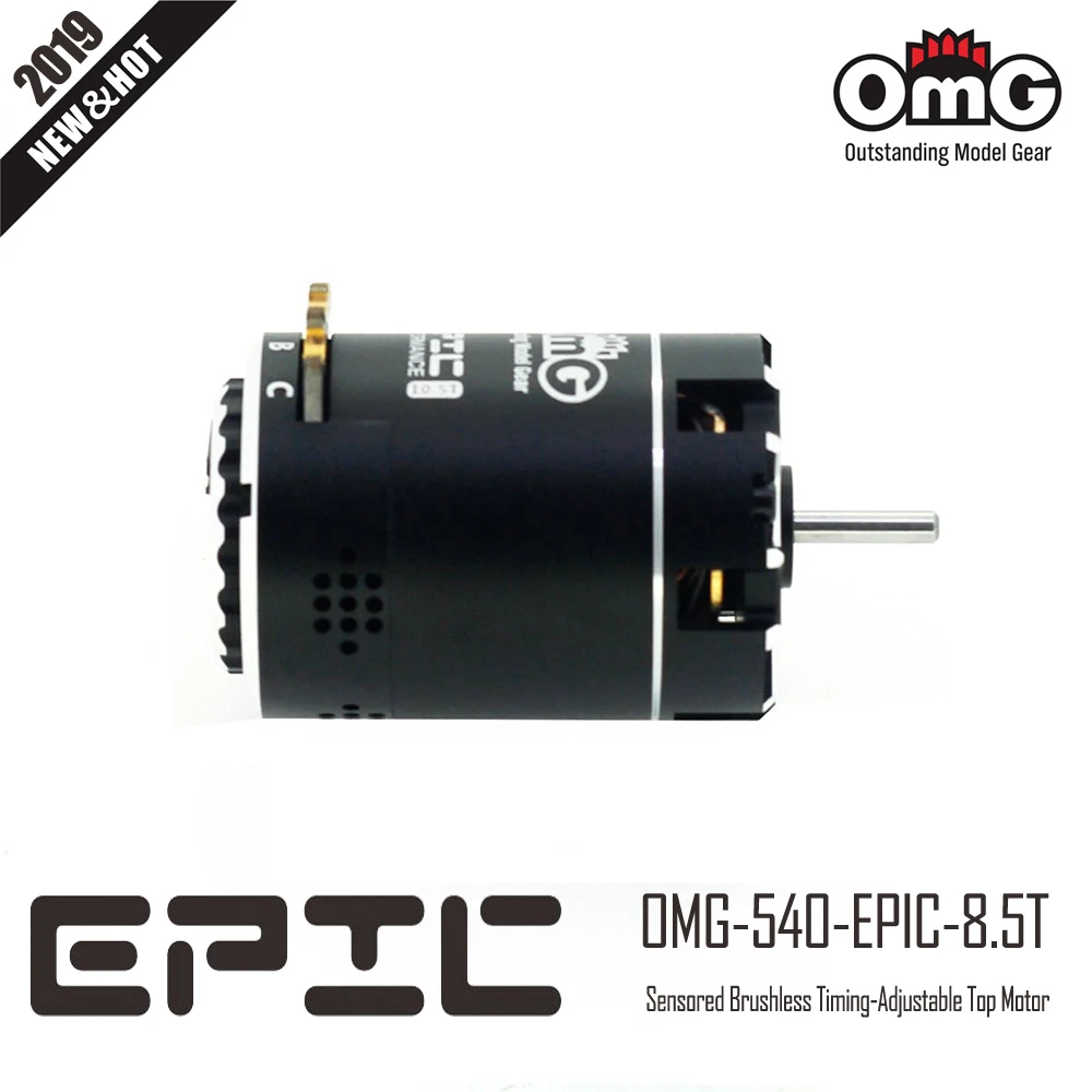 

OMG-540-EPIC-8.5T Sensored Brushless Top Motor For 1/10 Drifting Car