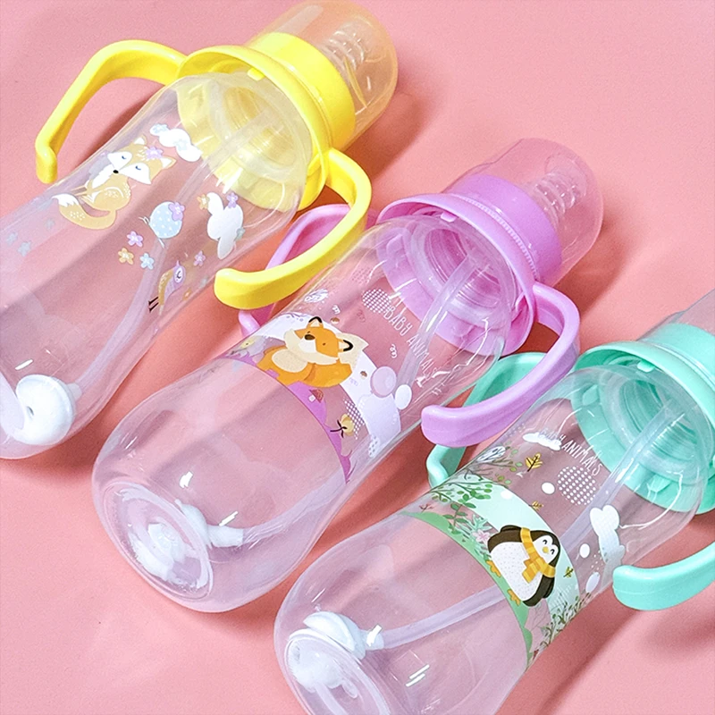 250ml Baby Bottle with Handle - Easy-to-Grip Feeding Bottle, Perfect as a Christmas Gift, Ideal for Water and Formula