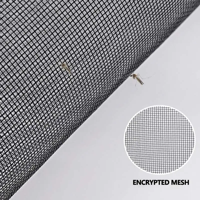 Customizable Curved Magnetic Door Curtain, Household Anti Mosquito Dense Mesh Screen Detachable Washable Drill-Free Installation