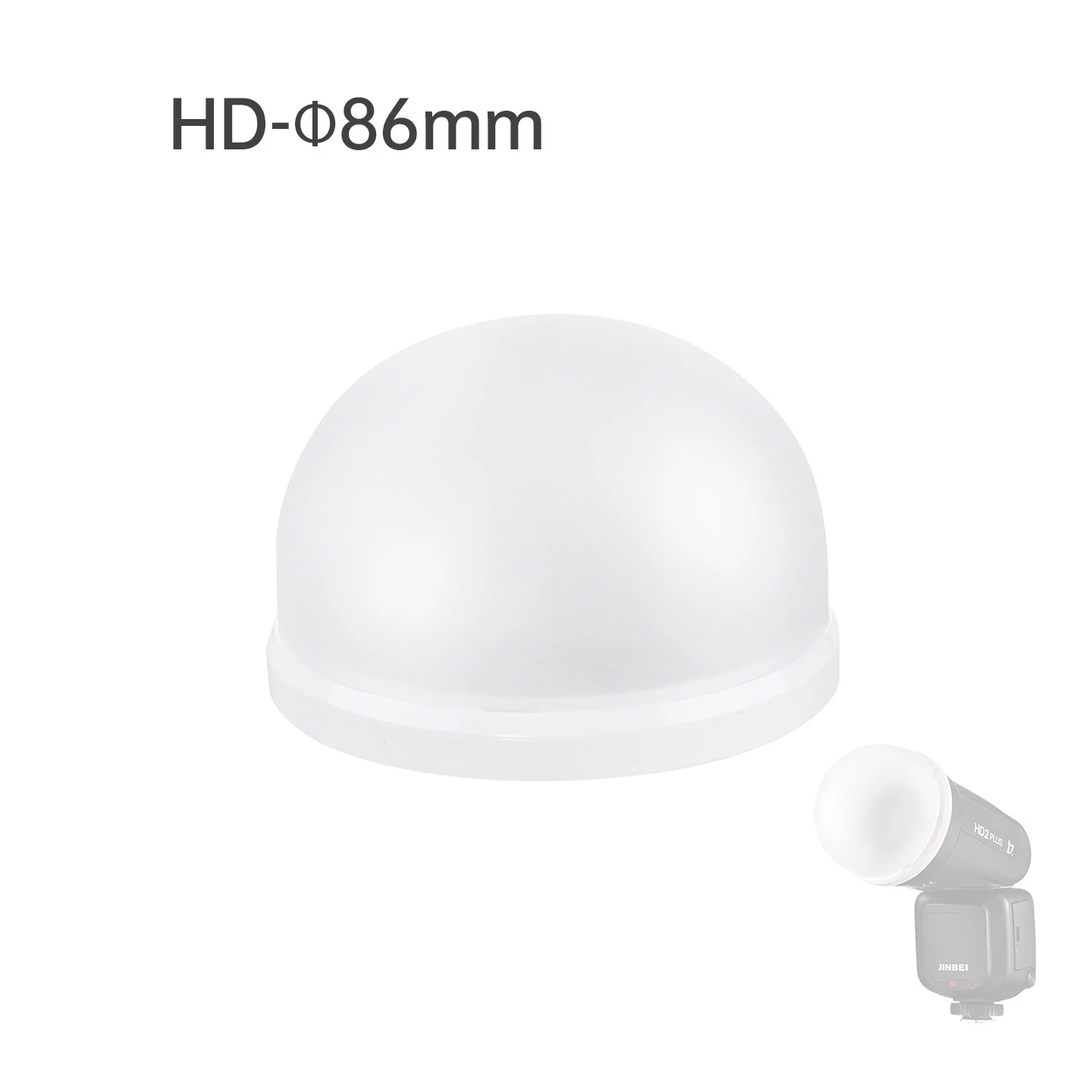 JINBEI HD 86MM Softbox Flash Diffuser Quick Installation for HD-2MAX/HD-2PLUS/HD-1/H1 LED Camera Flash Accessories