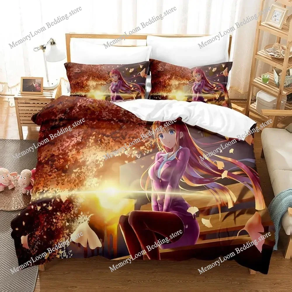 3d Print Anime We Never Learn Bokuben Bedding Set Single Twin Full Queen King Size Bed Set Adult Kid Bedroom Duvet Cover Sets