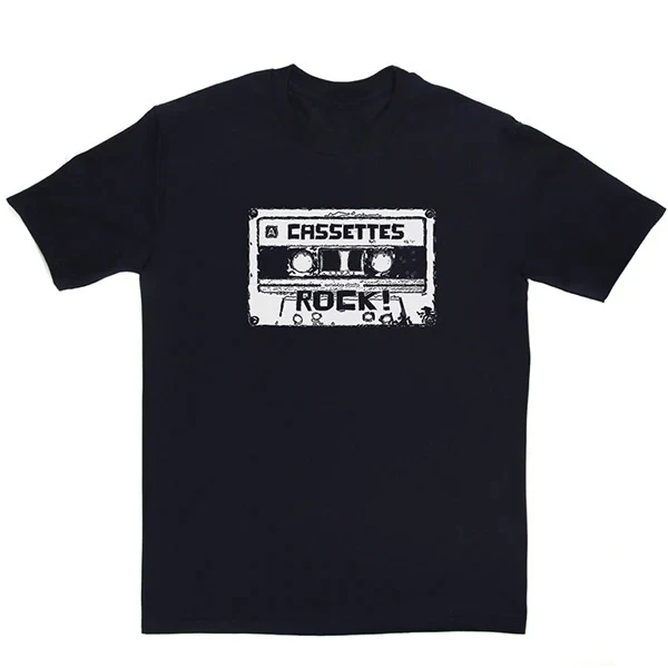 

Cassettes Rock Street Fashion Trend, Apparel Printing Summer Luxury Brand Cotton Men's and Women's T-Shirts Short Sleeves