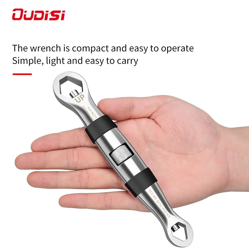 23 In 1 Universal Wrench Dual Head Metric Imperial Adjustable Wrench Set Ratchet Wrench 7-19MM Spanner for Car Repair