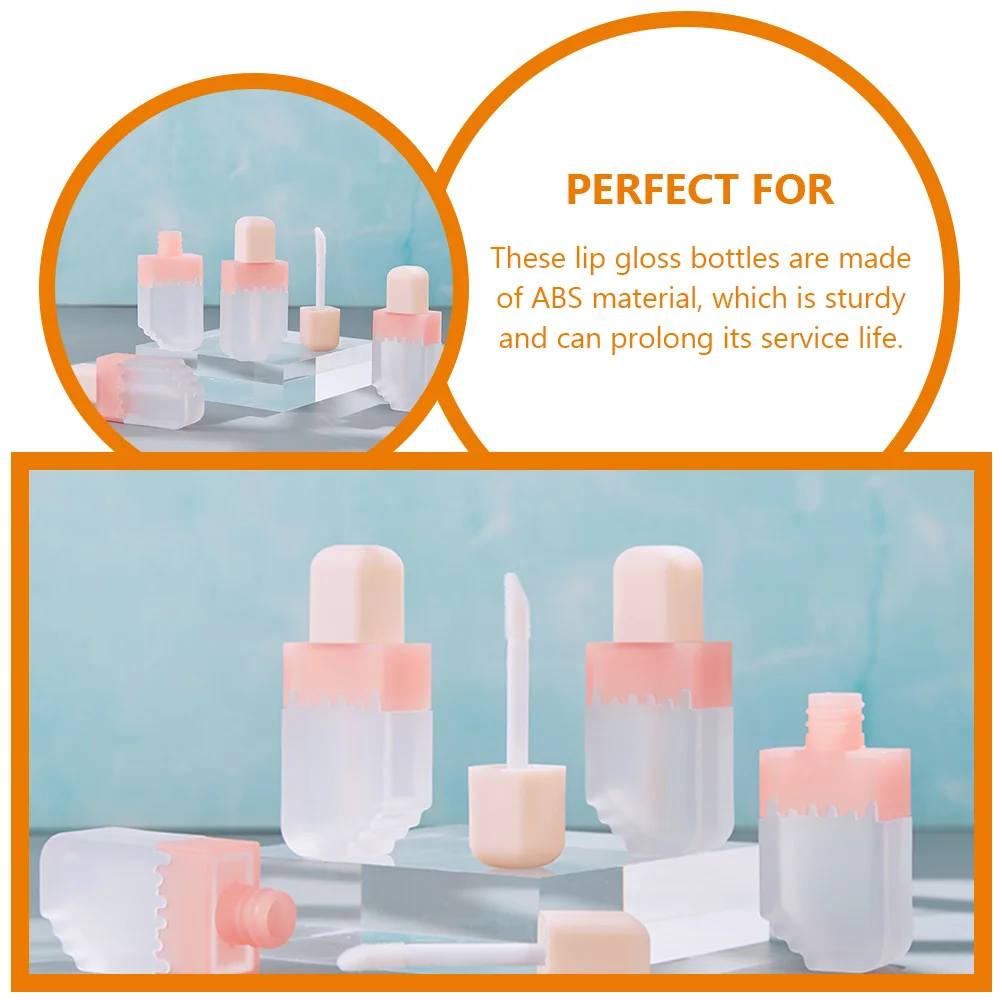 

10Pcs Strong ABS Lip Gloss Tubes Mini Containers for Lipstick Balm Oil Travel Makeup Accessories Lip Gloss Tube