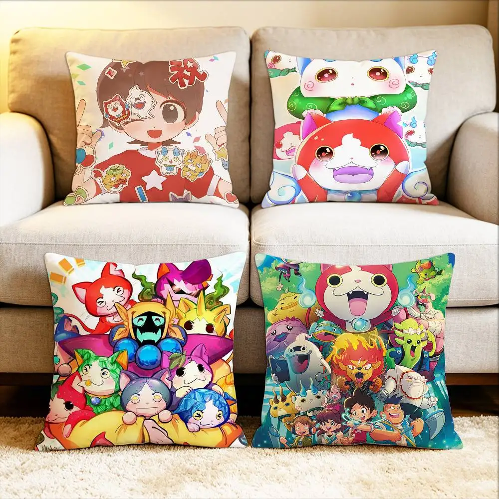 

Anime Yo-kai Watch Various Sizes Square Pillow Case For Car Home Bedchamber Decor