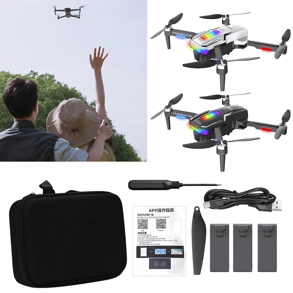 Obstacle Avoidance HD-Drone One Key Take Off/Landing Quadcopters For Beginner Professional