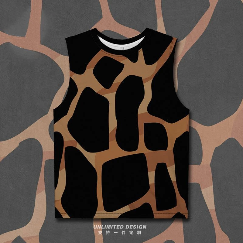 Casual Leopard Print Graphic Tank Top For Men Clothes Harajuku Fashion Hawaii Animal Skin Vest Tiger Waistcoat Aloha Beach Tops