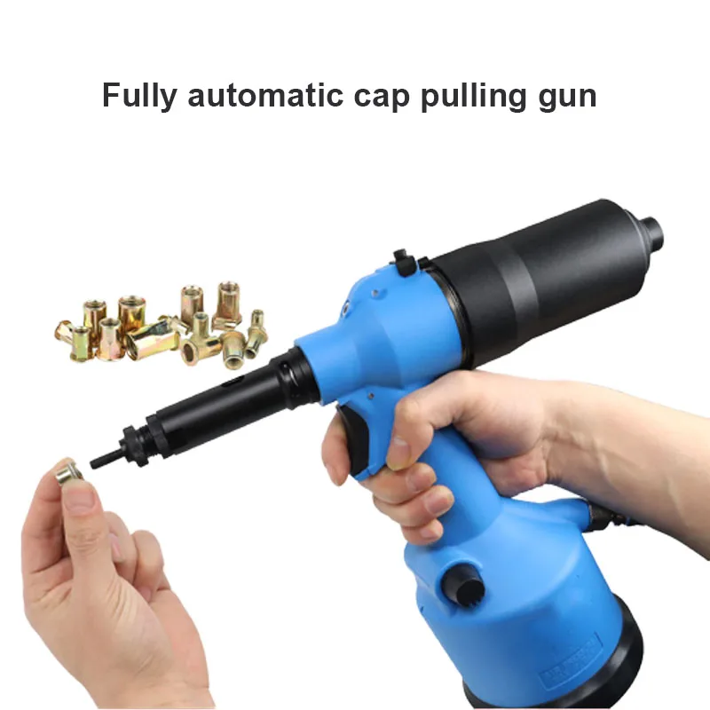 Pneumatic Riveting Nut Gun Fully Automatic Cap Pulling Gun Suitable For Aviation Equipment/Shipbuilding Drawing Machine