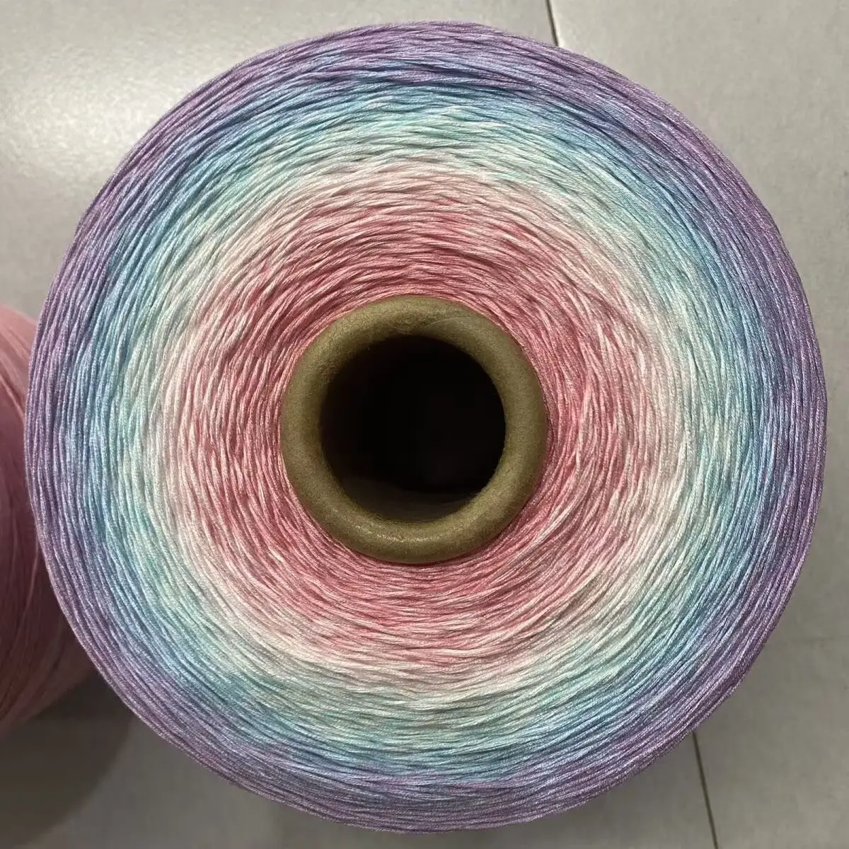 500g Eight Strand Cake Thread Gradient Handmade Rainbow Wool Yarn DIY Sweater Bag Scarf Craft Material Thread Girl Gift