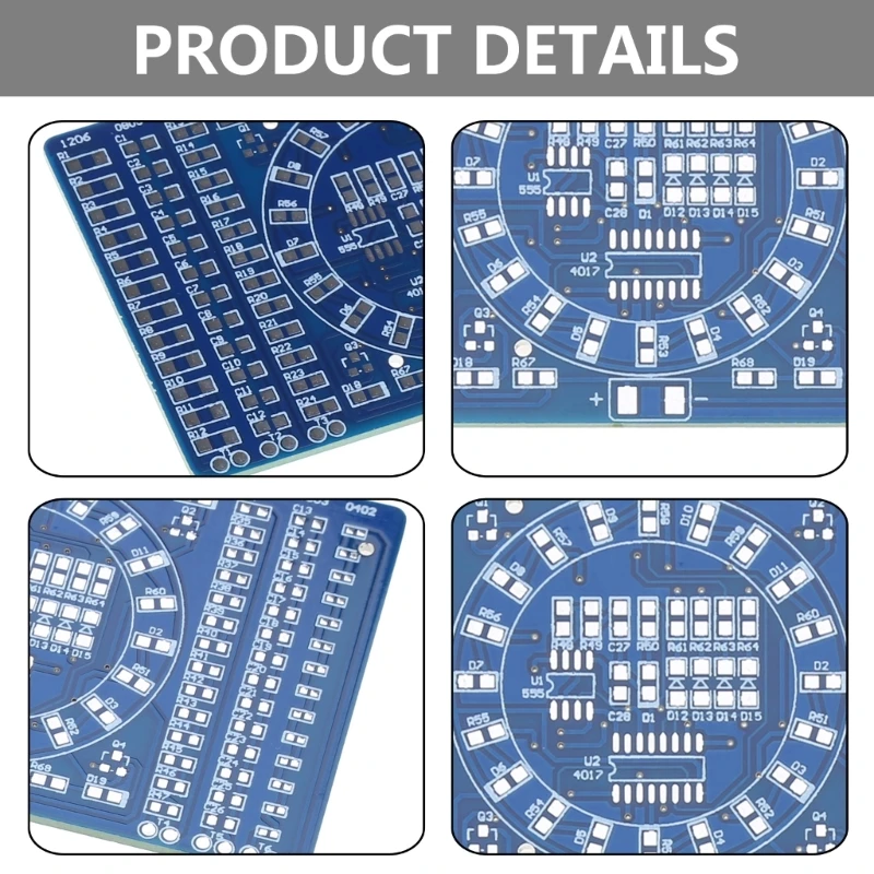 Y1UB – panneau pratique soudage composants LED rotatifs, feux circulation DIY