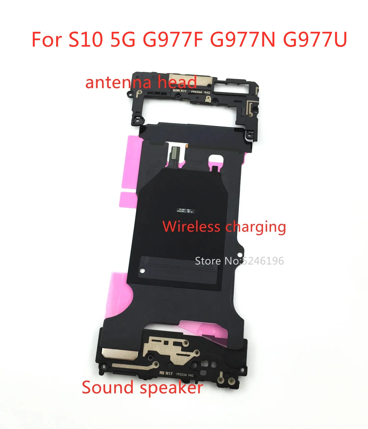 

1pcs Wireless charging board NFC Signal Antenna Cover Bottom Sound Speaker For Samsung Galaxy S10 5G G977F G977N G977U Replace