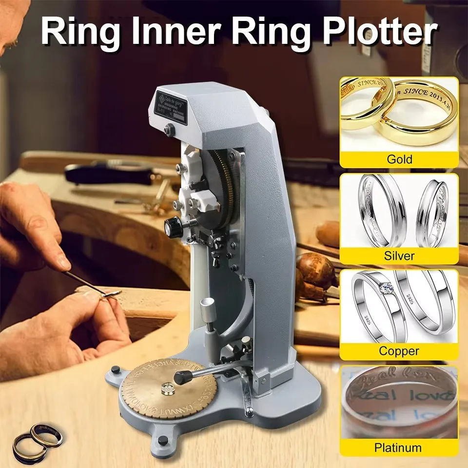 Numbers 1-9 A-Z Rings Inner Engraving Tool Ring Inside Engraver Standard Letter Block Stamper Jewelry Ring Engraving Machine