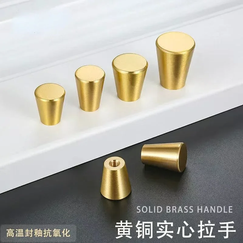 contemporary style Cone Shape Solid zinc alloy brush nickel copper matte black color Cabinet Knobs Drawer Handle Dresser Pull