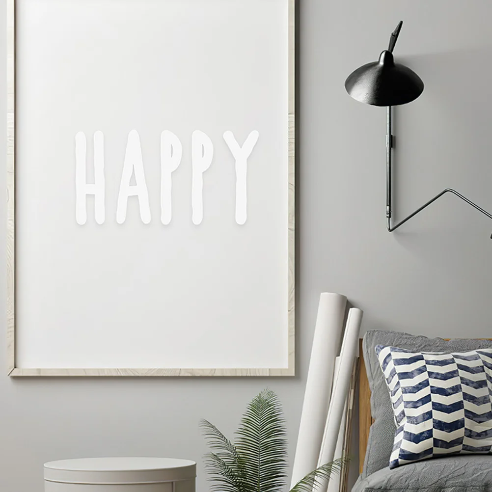 6 أوراق ملصقات حروف PVC شارات ذاتية اللصق قابلة للإزالة لأبواب صندوق البريد والسيارات شارات حروف أبجدية ذاتية الصنع ملصق صندوق البريد #1