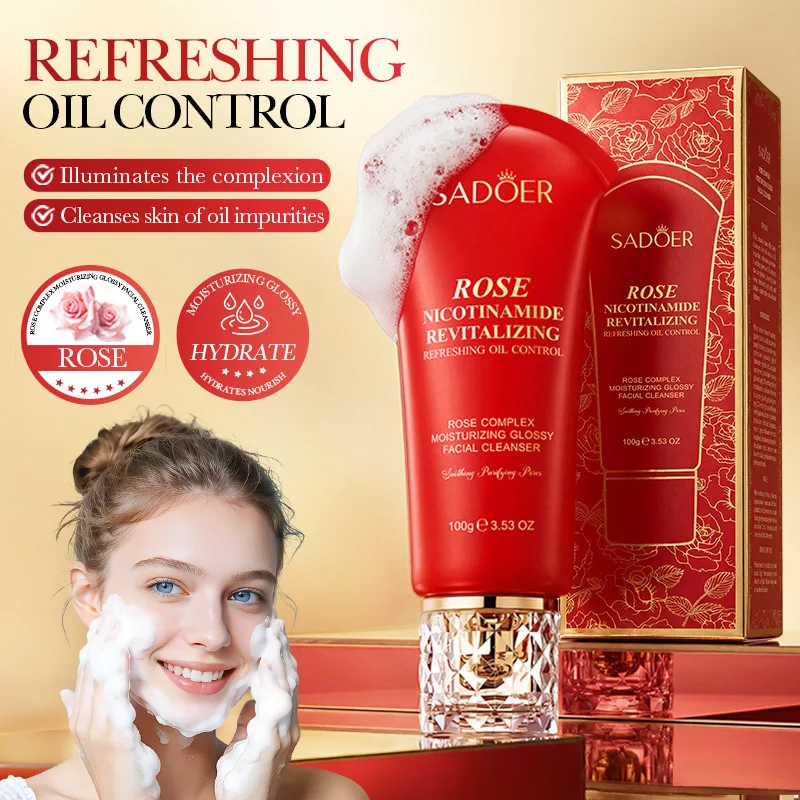 Rose Moisturizing and Brightening Cleanser 100g IlluminatesThe Complexion Cleanses Skin of Oil Impurities