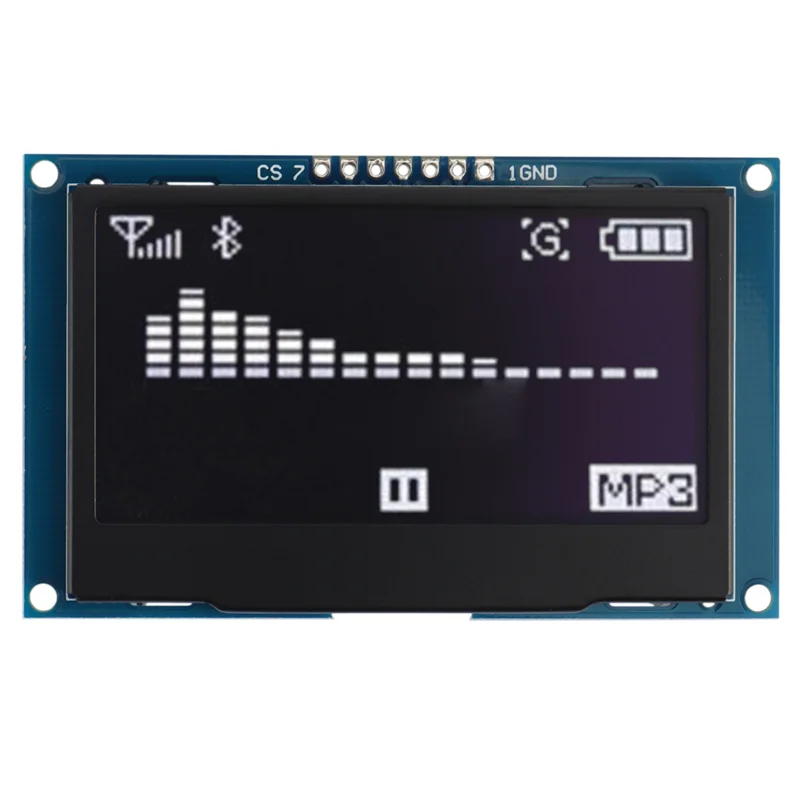 

4 шт. 2,42 дюйма 12864 128X64 модуль OLED-дисплея IIC I2C SPI последовательный ЖК-экран для C51 STM32 SSD1309 (белый шрифт)-Y41A