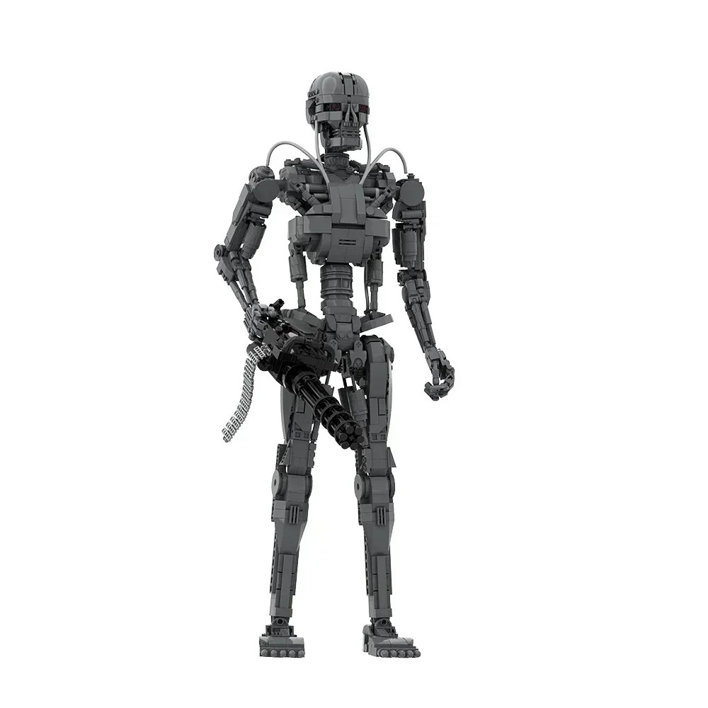 

Gobricks MOC T-800 Терминаторный робот, эндоскелет, кирпичи, модель, экшн-фигурка, эндоскелет, строительный блок, игрушка в подарок