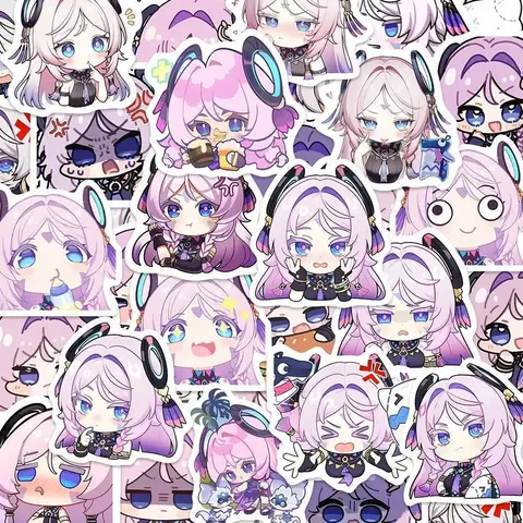 10/85Pcs Game Yuanshen Q Version Stickers Cartoon Character Citlali Decorative Decals for Laptop Phone Notebook Guitar Fans Gift