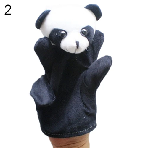 Finger puppen Cartoon Baby Kind Zoos Nutztier Tierwelt Hand handschuh weichen Plüschs ack für Kinder entzückendes Puzzle Lernspiel zeug