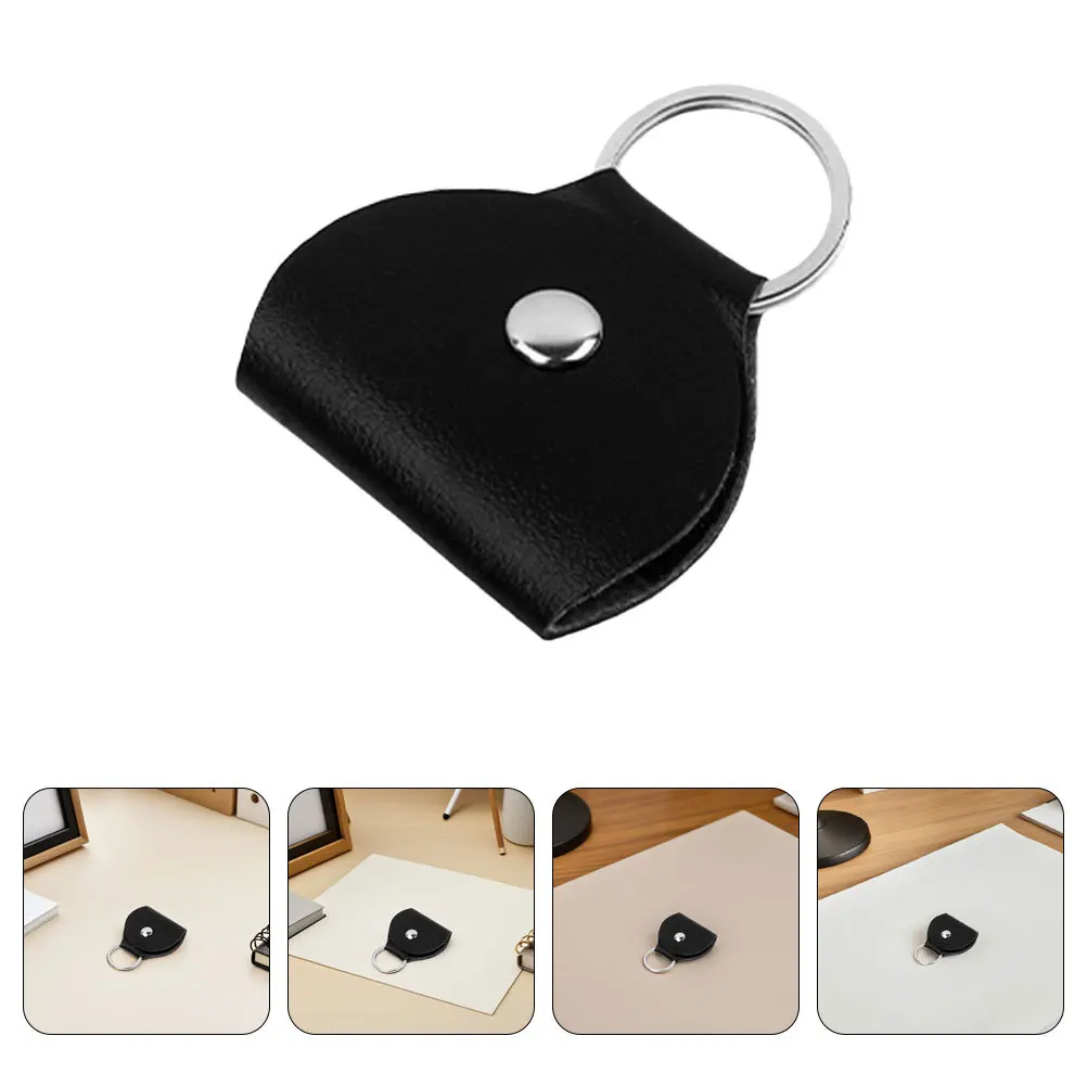 

8pcs Guitar Pick Holder: Pu Keychain Pick Case For Electric Acoustic Bass Mandolin Banjo Ukulele Compact Travel Plectrum