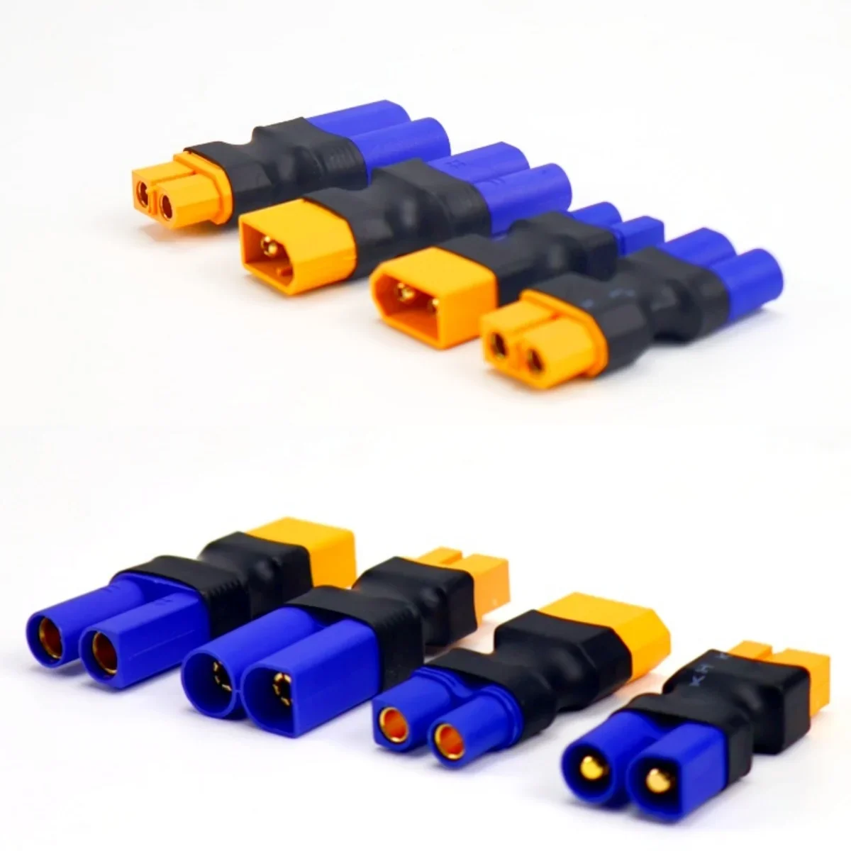 لا يوجد سلك موصل محول القابس لبطارية ليبو مركبة RC FPV ESC - اتصال سهل EC3 EC5 إلى XT60 ذكر أنثى #3