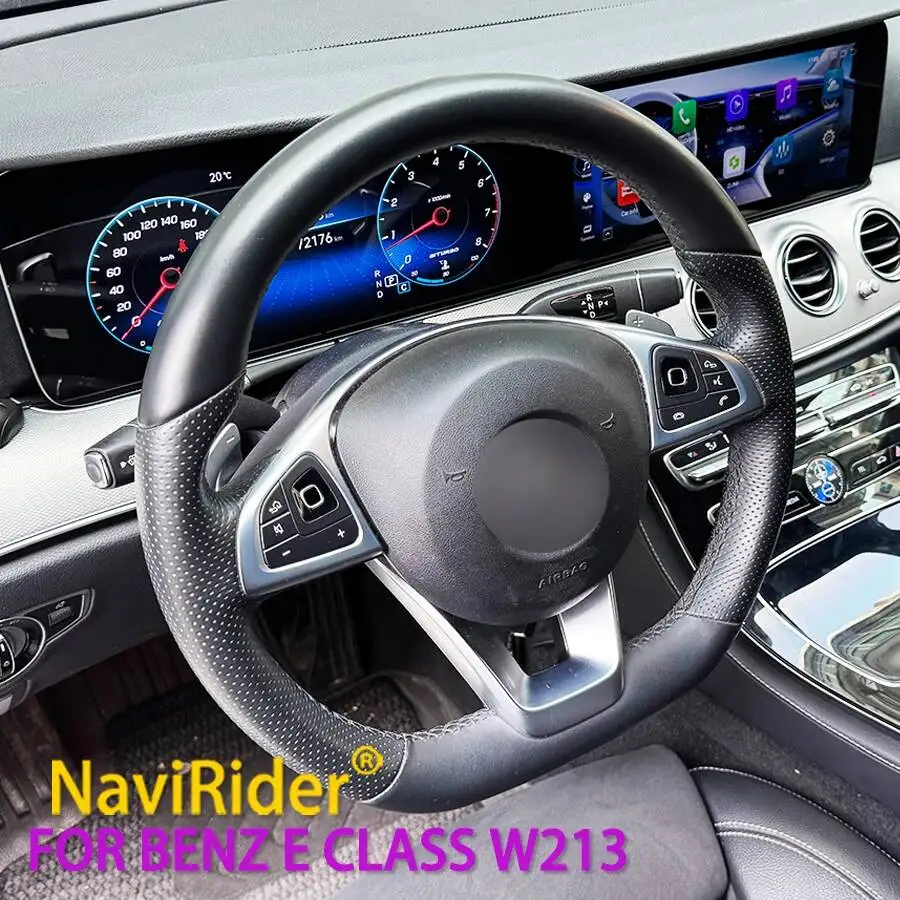 Y NAVIRIDER Android Auto Radio CarPlay Dual Screen For LHD RHD Benz E Class W213 2016-2019 Car Stereo Player Navigation 4G WIFI