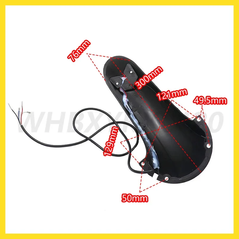 For KUGOO M4/M4 Pro Accessories 10 Inch Rear Mudguard Bracket with Taillight Electric Scooter Mud Fender Guard Skateboard