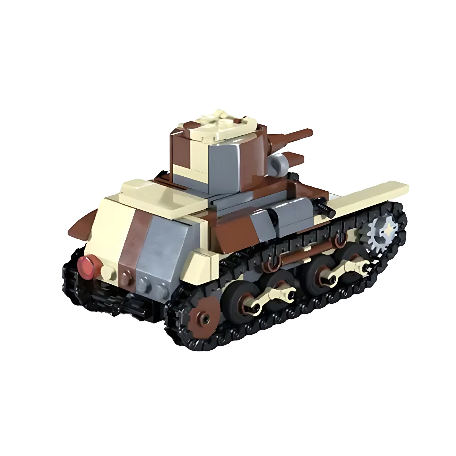 MOC Building Blocks WW2 Military Light Armored Car Type 97 Te-Ke Reconnaissance Tank Technology Weapon Model Puzzle Bricks Toys