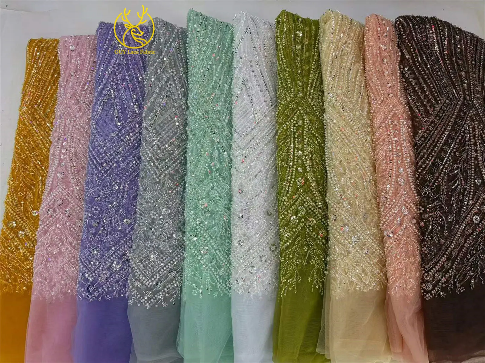 Tela de Encaje Africana de Lujo con Cuentas para Novias 2026, Material de Tul con Lentejuelas de Alta Calidad, Estilo Francés y Nigeriano, para Vestidos de Fiesta y Bodas