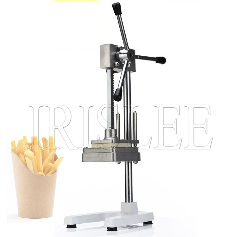 

Footing Potato Chip Cutter Machine French Fries Maker Aluminum Alloy With 3 Blades Carrot Cucumber Vegetable Slicer Kitchen Tool