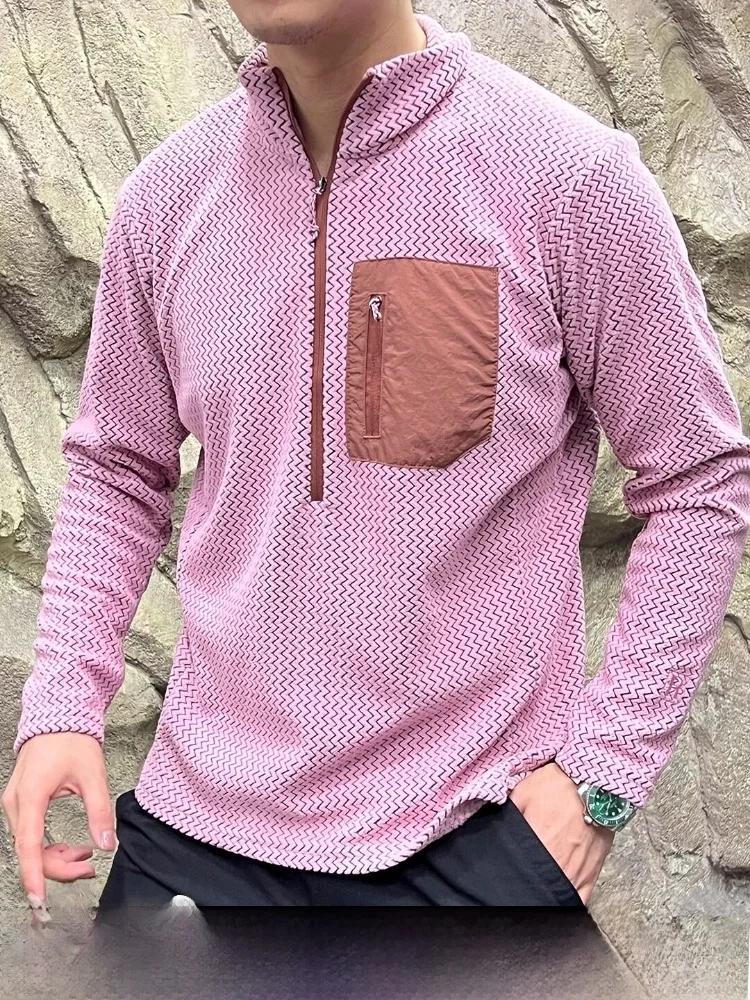 Quick Dry Half Zipper Z Shaped Couple Hoodies R1 Series 280g Cationic Technology Outdoor Style Breathable Autumn Winter Sweats