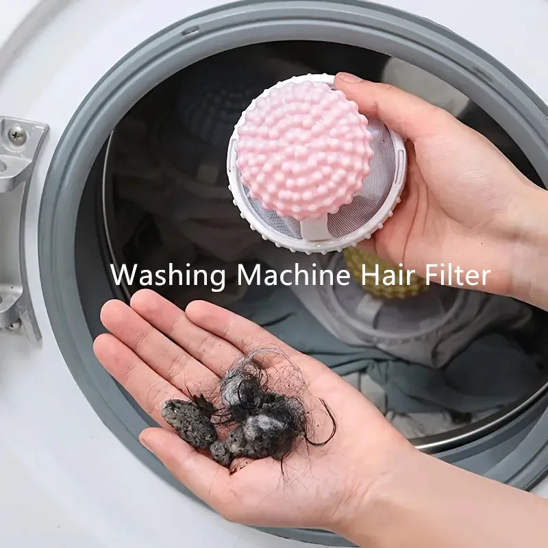 1Pc Washing Machine Hair Filter Cleaning Mesh Bag Home Floating Lint Hair Catcher Mesh Pouch Filter Bag Laundry Lint Mesh Bag