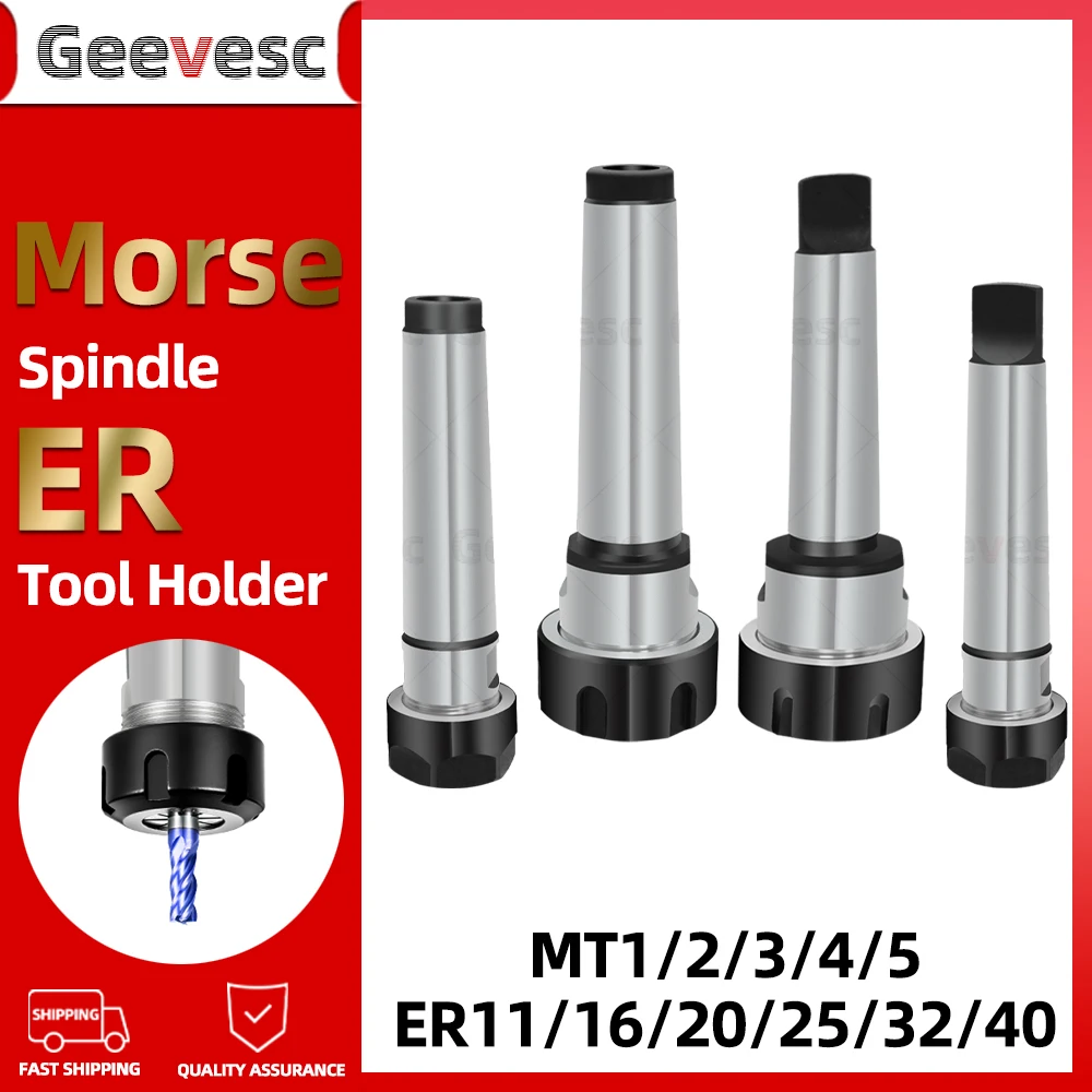Porta-ferramentas Traseira de Rosca Morse Haste Cônica Mandril de Pinça er Mt1 Mt2 Mt3 Mt4 Mt5 Er11 Er16 Er20 Er25 Er32 Er40 Mtb