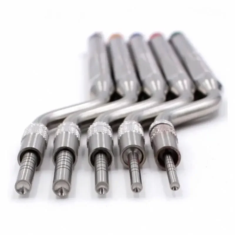 

5 Pcs Dental Implant Osteotome Instrument Maxillary Sinus Elevator Tool Concave Tips Sinus Lifting Device Implant Bone Extruder
