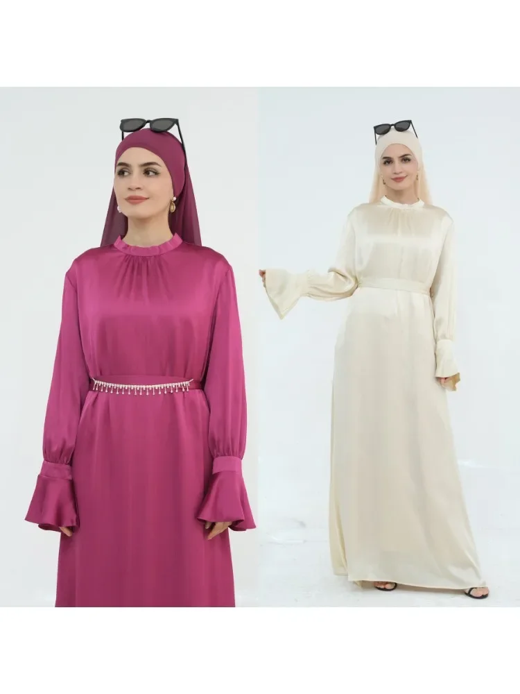 

2025 Modest Abaya Ramadan Turkey Kaftan Islamic Clothing Muslim for Women Dress Robe Femme Musulmane Caftan Marocain Vestidos
