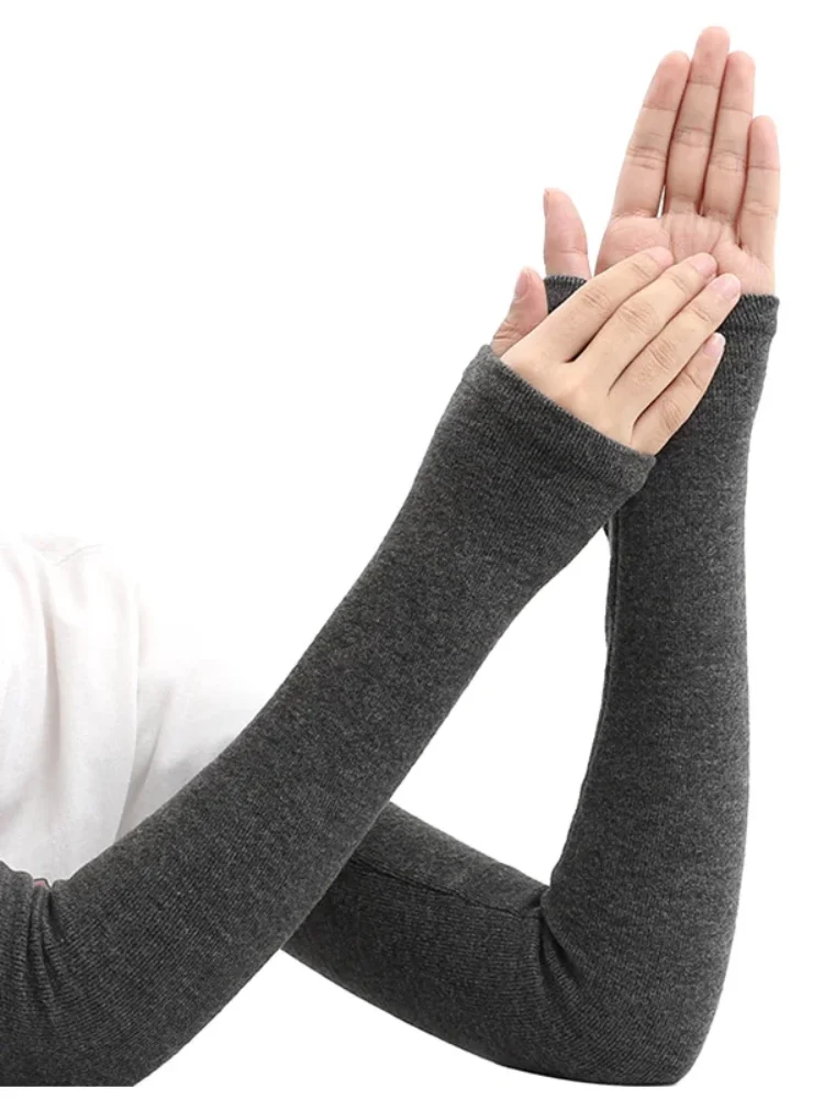 1/2/3 Paar Winter-Armwärmer, Verdickt, Kältebeständig, mit Daumenloch, Fingerlos, für Damen und Herren, Winter-Outdoor-Sport-Armstulpen