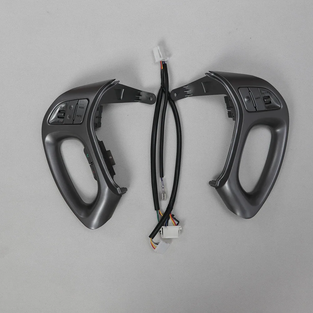 

Для Hyundai Tucson IX35 автомобильные кнопки скорости на руле, темно-серые, серебряные кнопки регулировки громкости