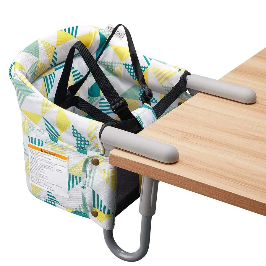 

On Chair, Clip On High Chair Folding Fast Table Chair with Storage Bag, Portable Baby Feeding Seat Attach to Table for Home and